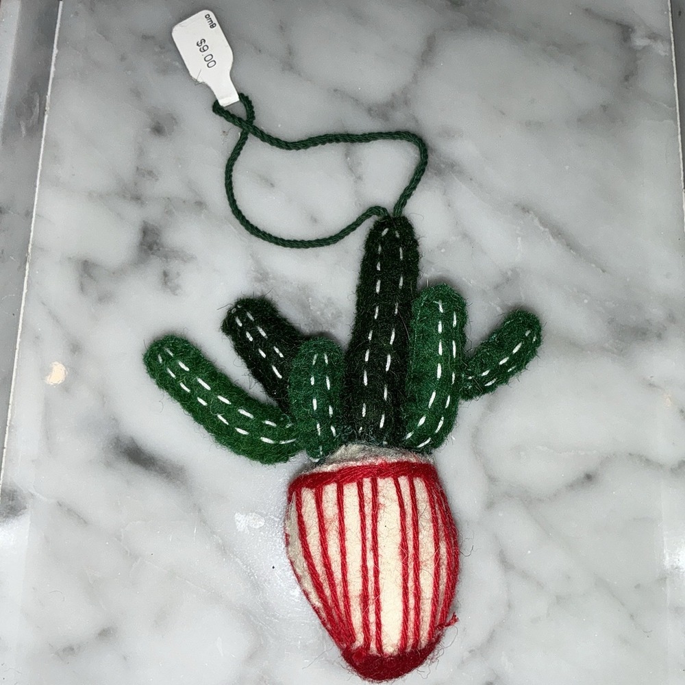 Felt Cactus Ornament Desert Garden Succulent Christmas Plant Gardener